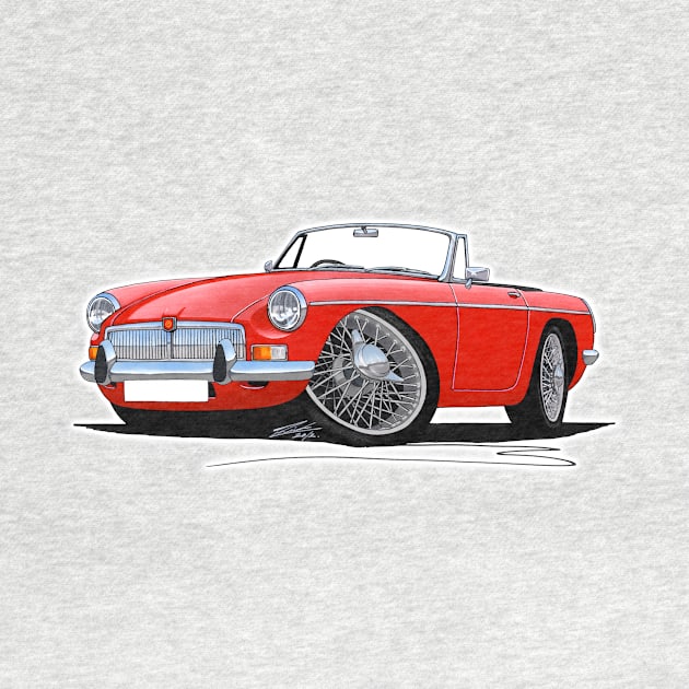 MGB Roadster Red by y30man5